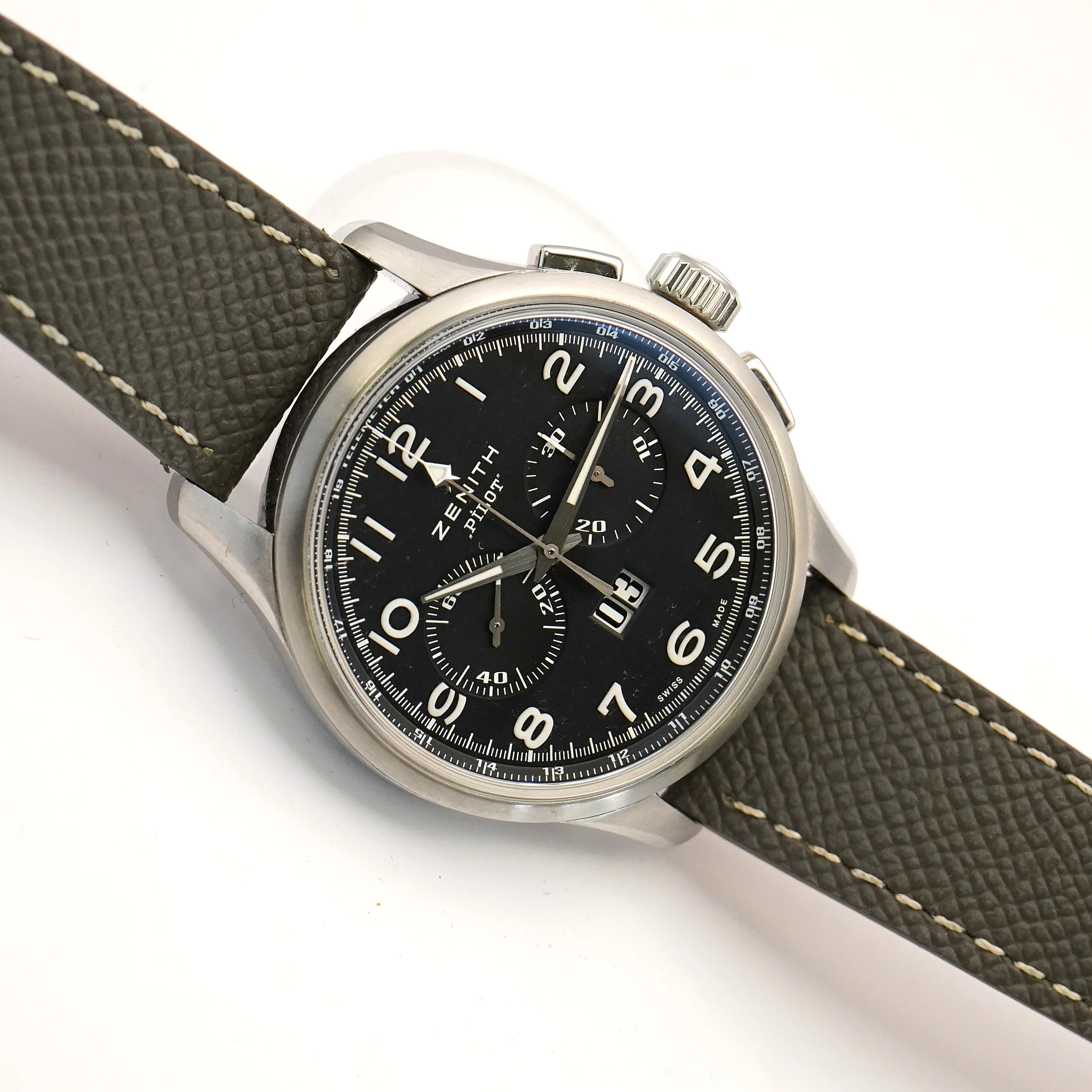 Zenith Pilot Big Date Special Automatic Chronograph Watch 03.2410.4010/21 - Serviced - Image 6