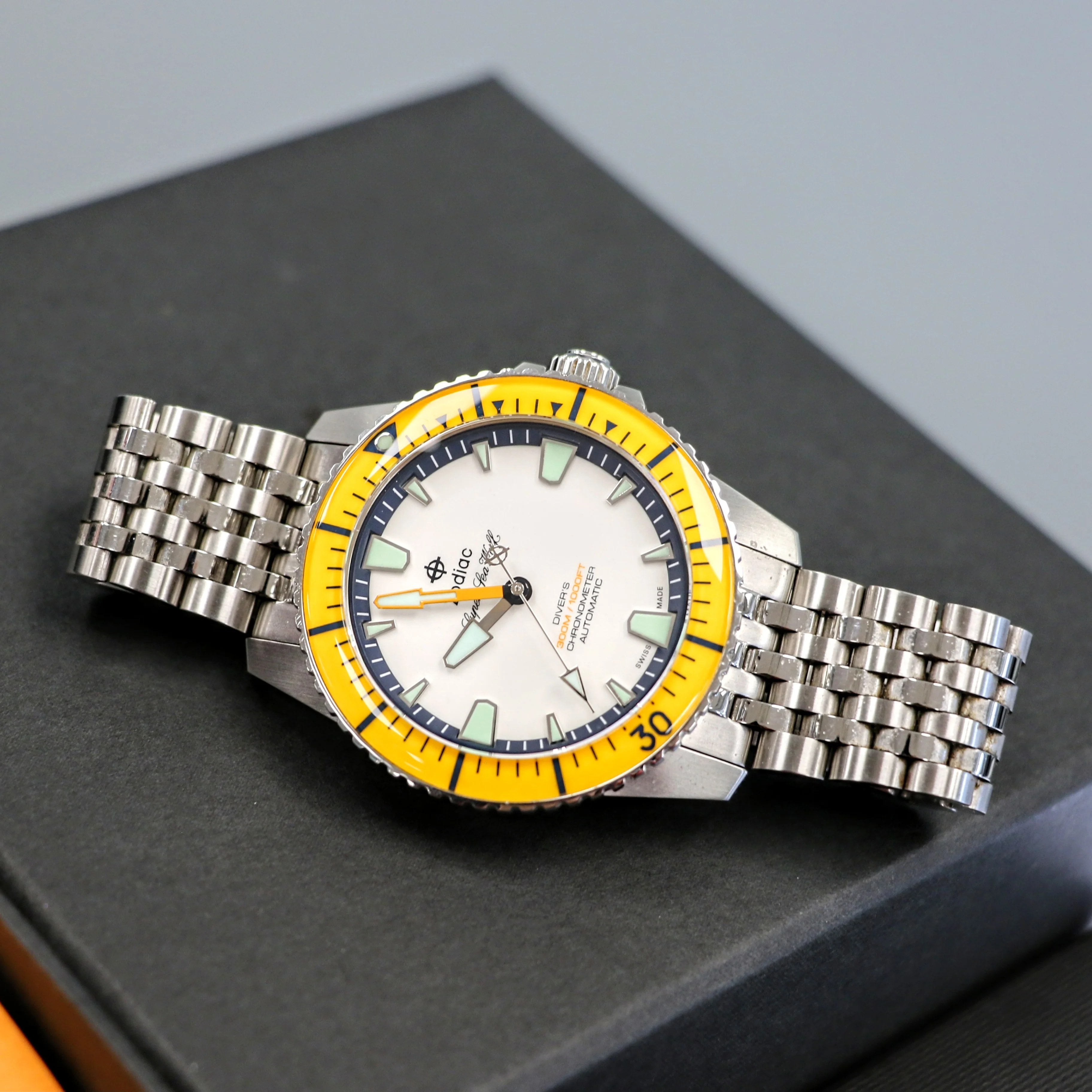 ZODIAC Super Sea Wolf PRO-DIVER Chronometer Automatic Wristwatch Ref. ZO3555 - BOX & Papers! - Image 10