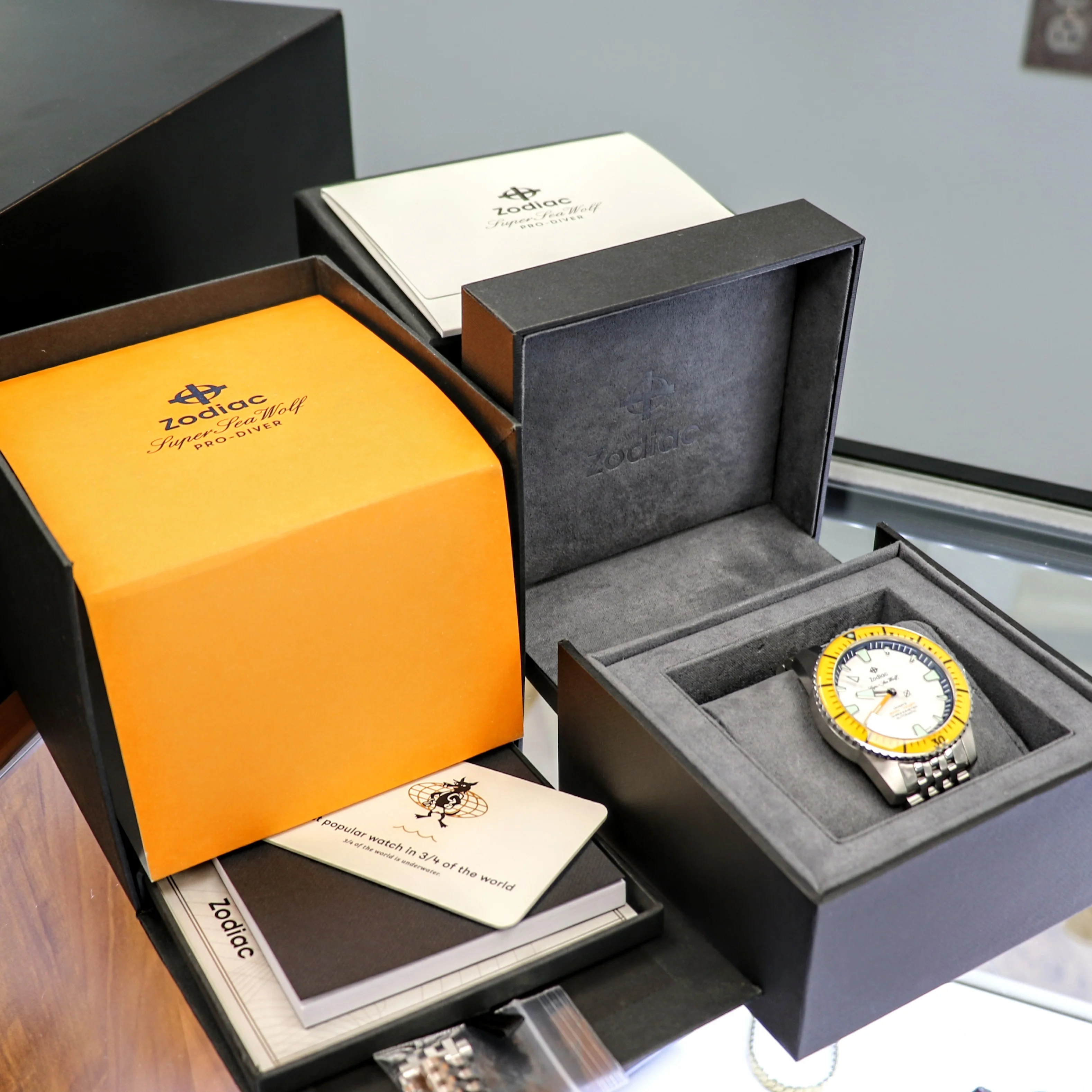 ZODIAC Super Sea Wolf PRO-DIVER Chronometer Automatic Wristwatch Ref. ZO3555 - BOX & Papers! - Image 13
