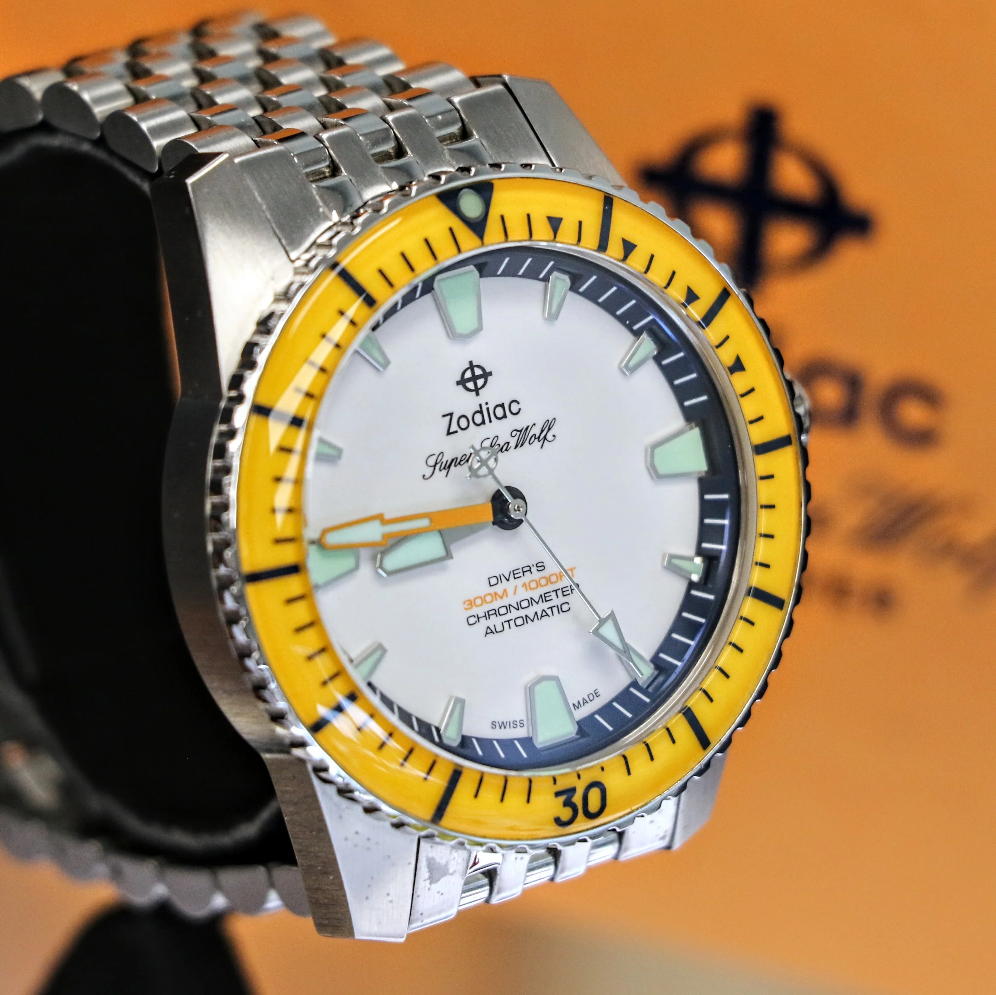 ZODIAC Super Sea Wolf PRO-DIVER Chronometer Automatic Wristwatch Ref. ZO3555 - BOX & Papers! - Image 3