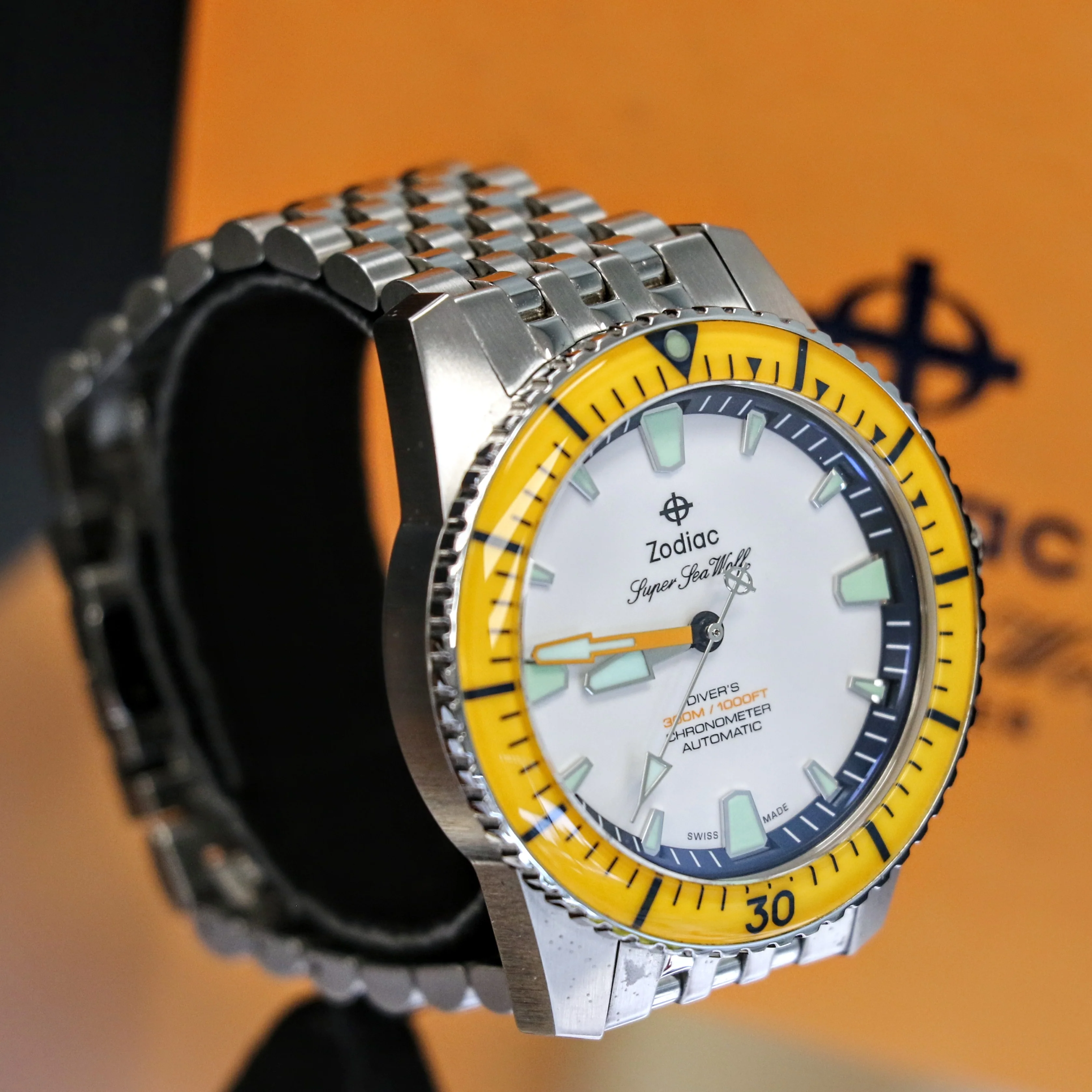 ZODIAC Super Sea Wolf PRO-DIVER Chronometer Automatic Wristwatch Ref. ZO3555 - BOX & Papers! - Image 4