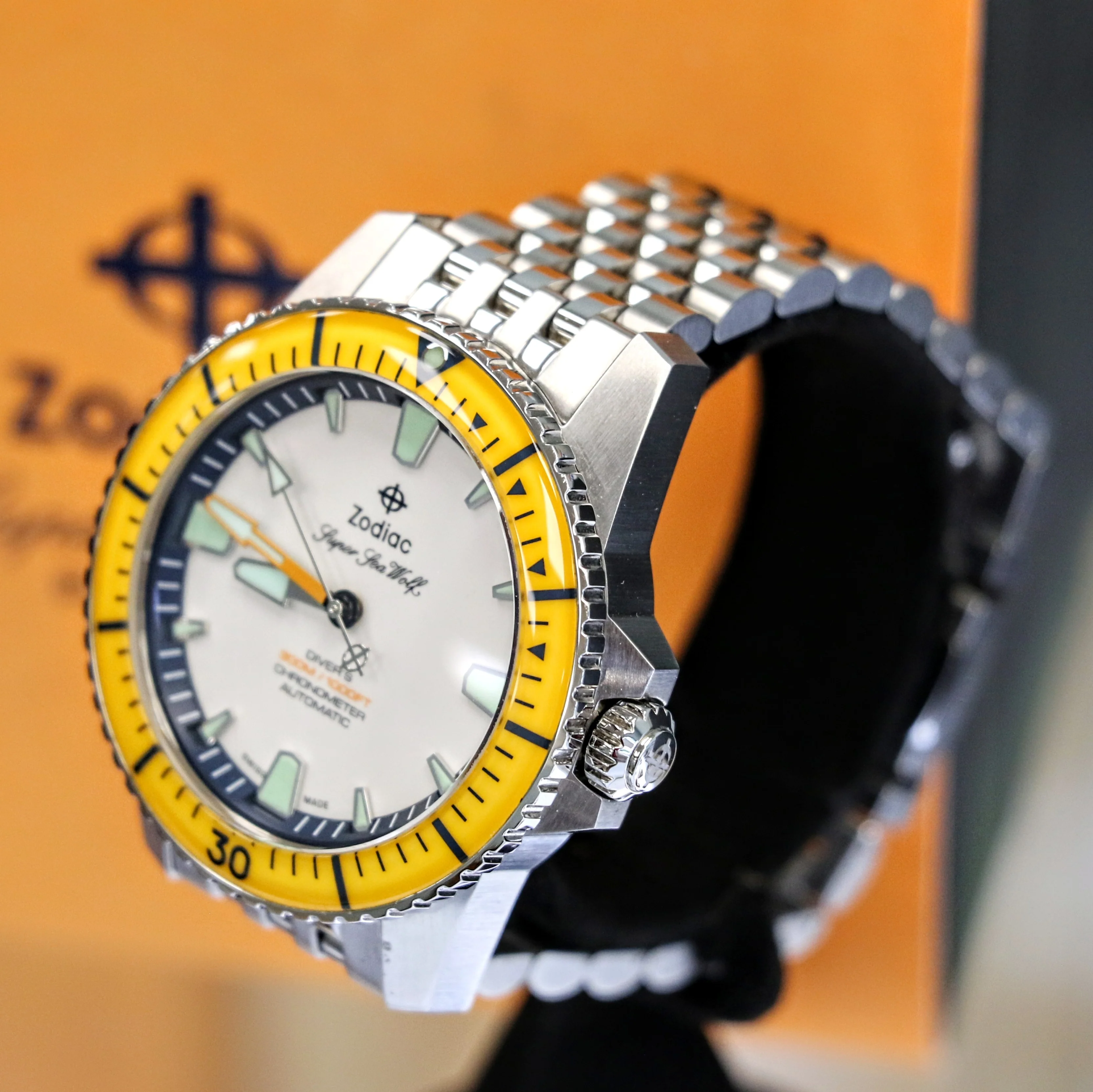 ZODIAC Super Sea Wolf PRO-DIVER Chronometer Automatic Wristwatch Ref. ZO3555 - BOX & Papers! - Image 5