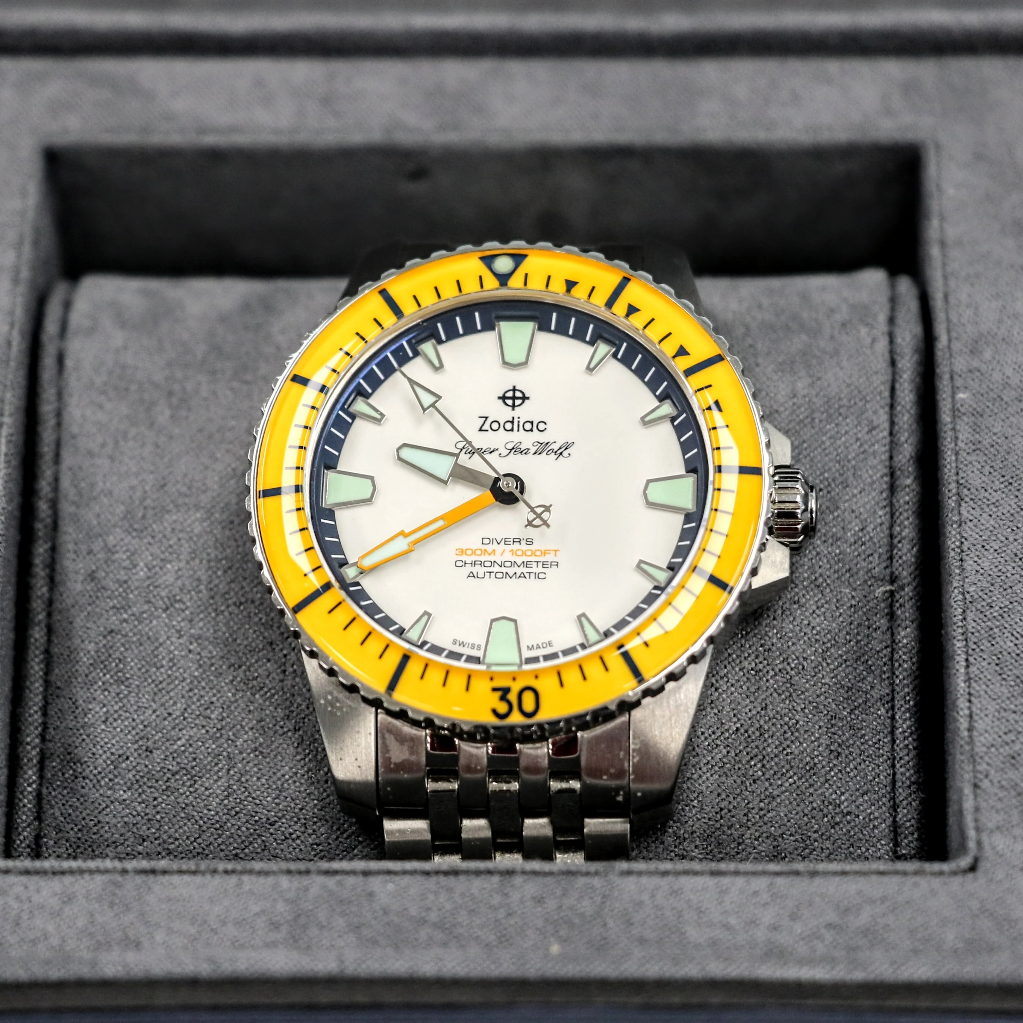 ZODIAC Super Sea Wolf PRO-DIVER Chronometer Automatic Wristwatch Ref. ZO3555 - BOX & Papers! - Image 7